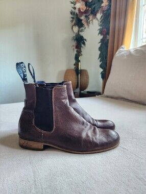 John Fluevog Radio Rci Brown Leather Chelsea Boots